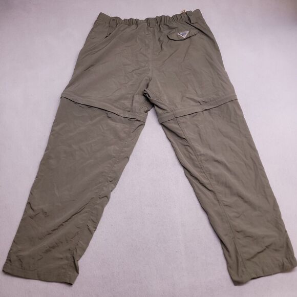 Columbia Casual Zip Button Medium Wash Cargo Pants Mens Size Large L Green - Picture 10 of 11